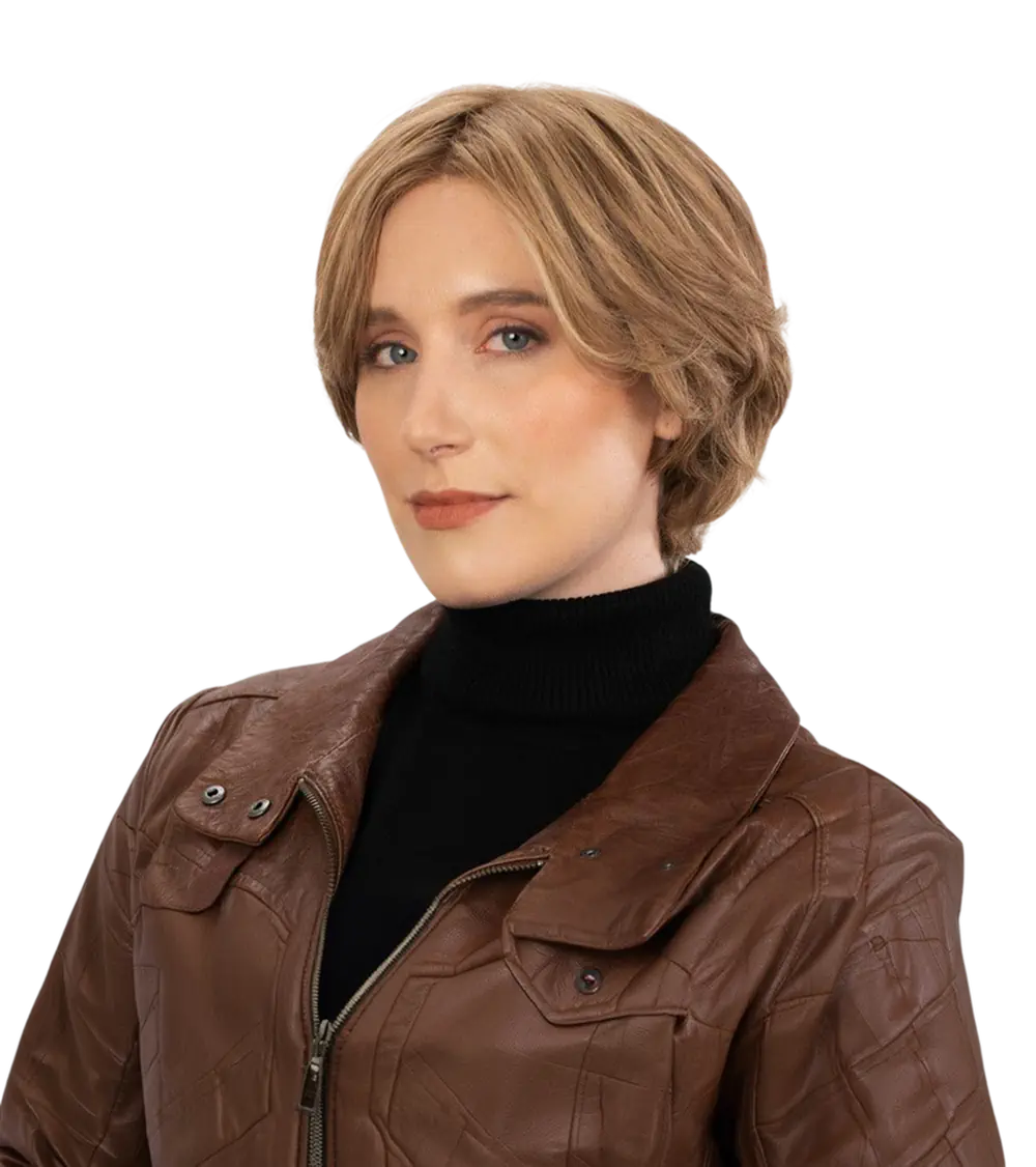 Perruque courte en cheveux premium Jane